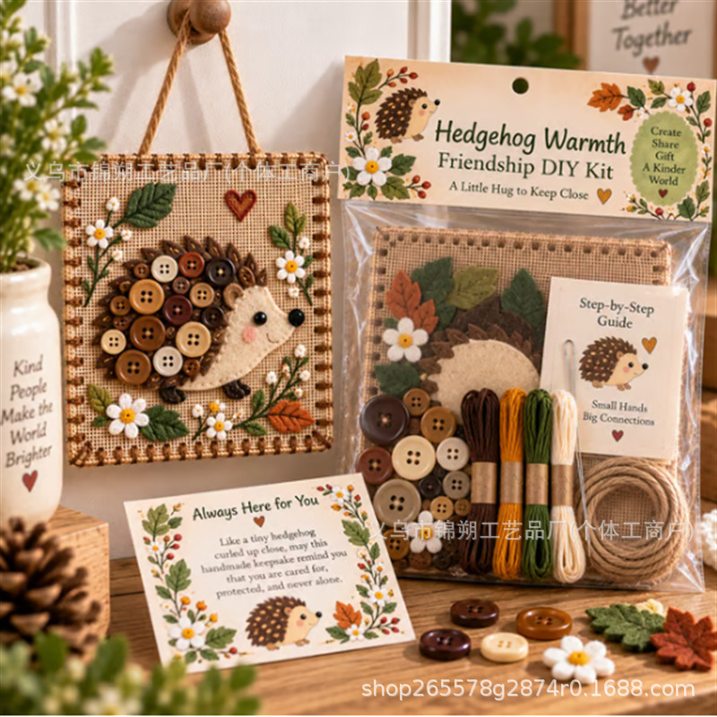 Art Craft Kit - Cute Portable DIY Button Friendship Kit