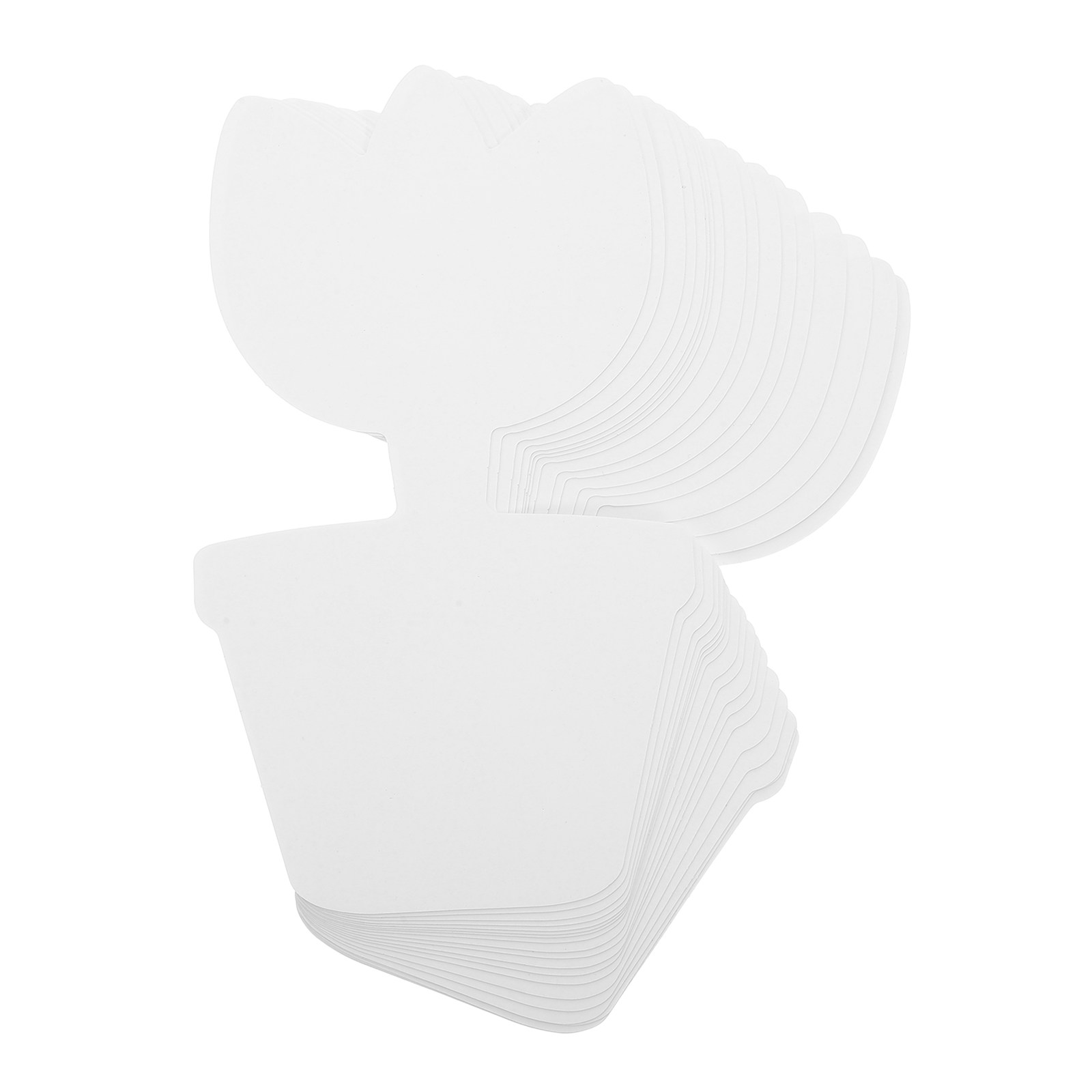 Art Craft Cardboard - 20Pcs Blank Cardboard Flower Pot Cutouts