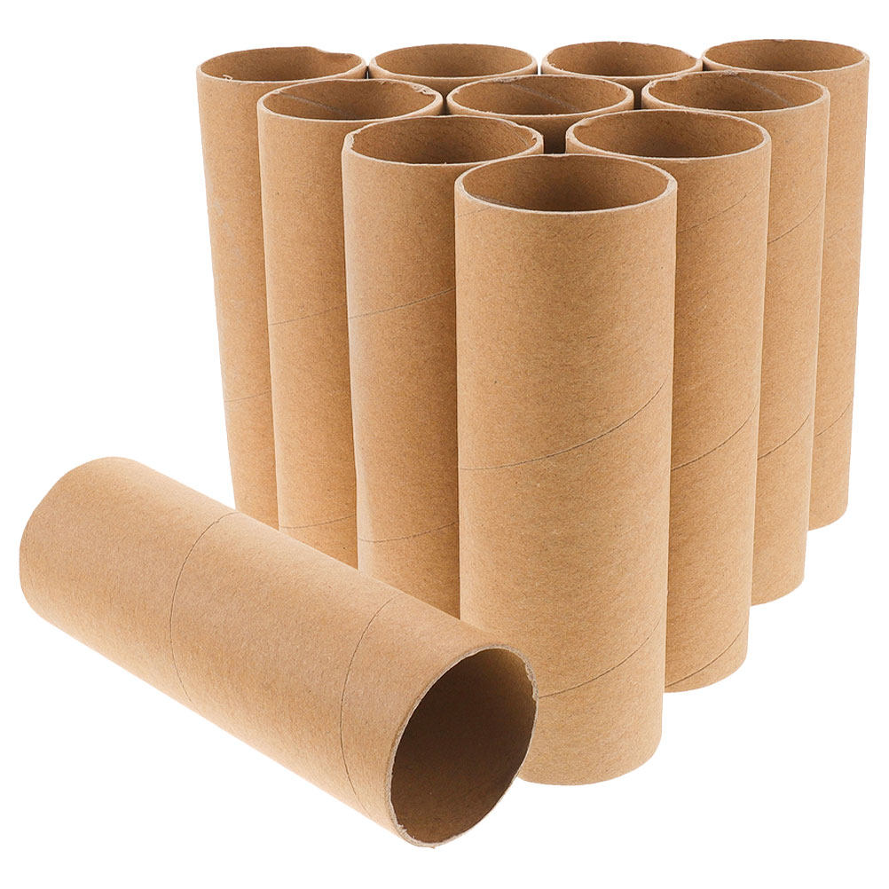 Art Craft Cardboard - 20Pcs Versatile Kraft Cardboard Tubes 15Cm