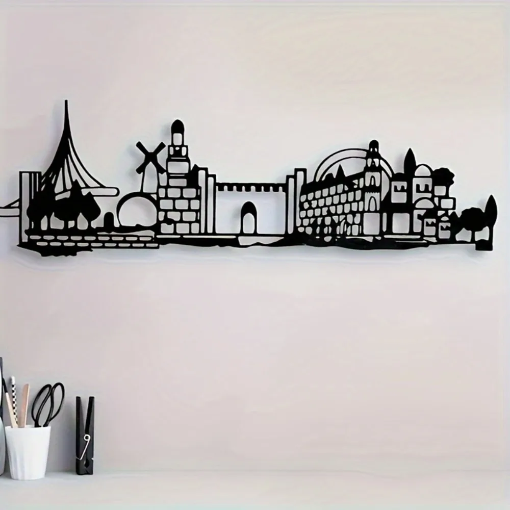 Art & Craft Paper For Kids - CIFBUY Iron Wall Art Jerusalem Skyline