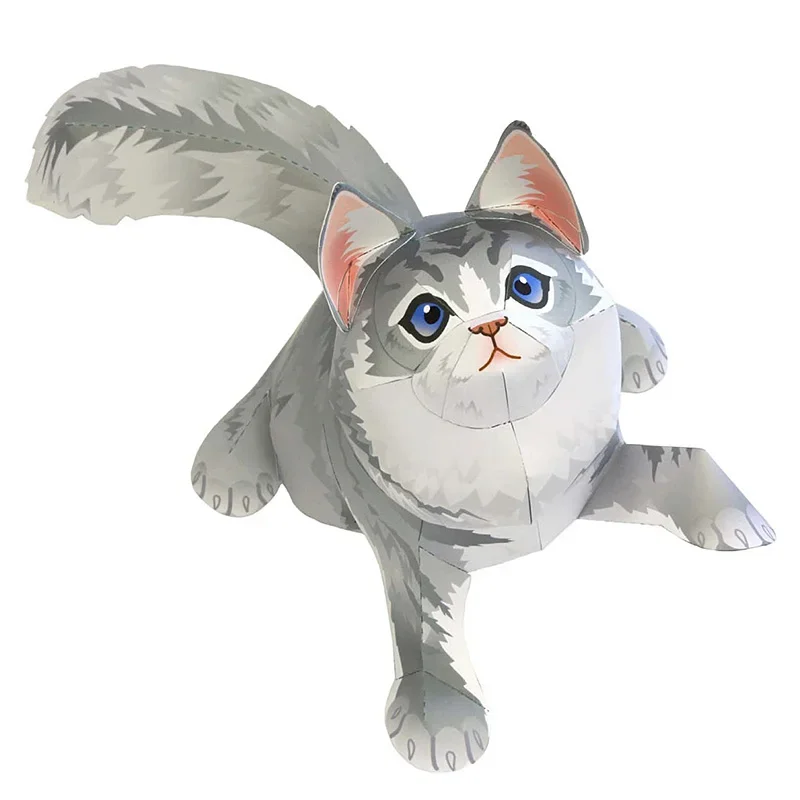 Art Craft Cardboard - Maine Coon Cat Folding Origami Art