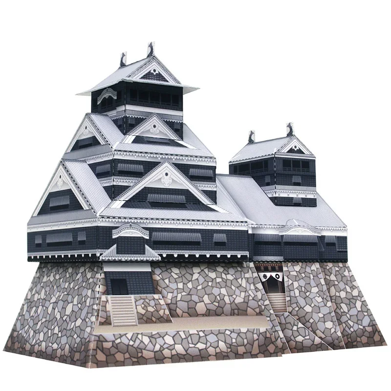 Art Craft Cardboard - Japan Kumamoto Castle Folding Mini 3D