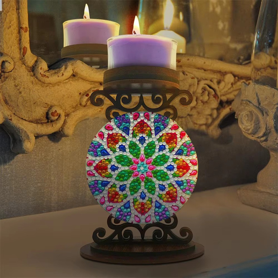 Flower candle holder Halloween - Art Craft Kit 评论和价格