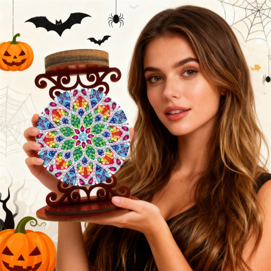 Flower candle holder Halloween - Art Craft Kit 评论和价格