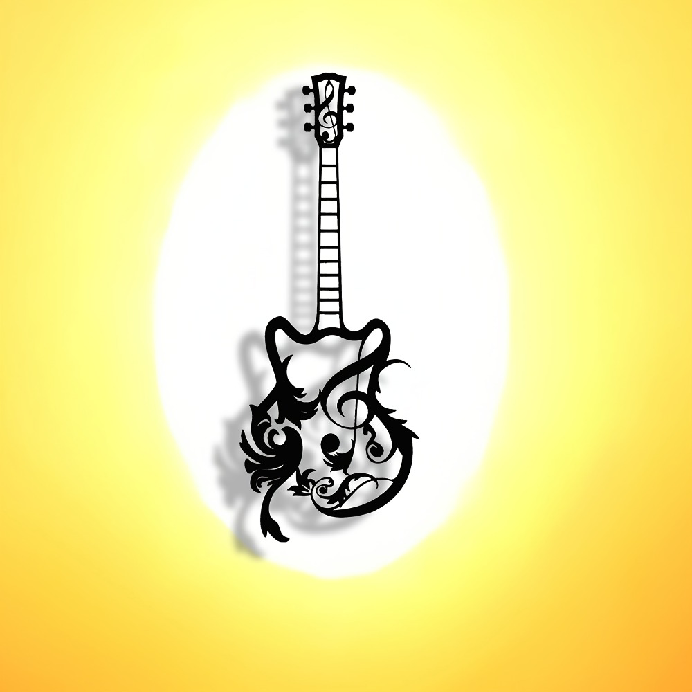 CIFbuy Forged Metal Guitar Wal - Art Craft Bar 评论和价格