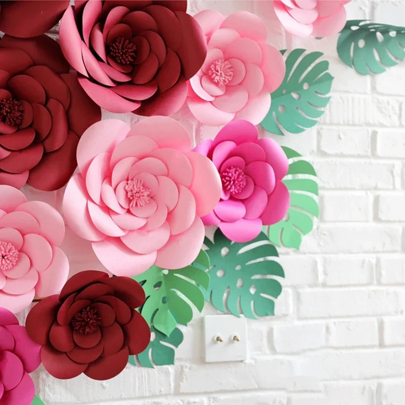 DIY Artificial Large Paper Ros - Art And Craft For Nursery 评论和价格