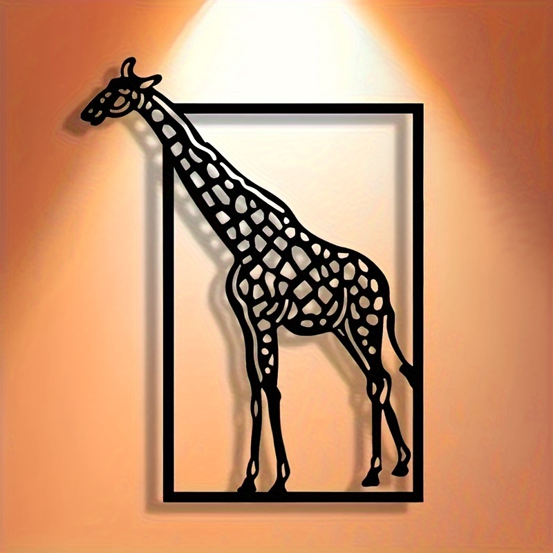 Abstract giraffe metal wall ar - Art Craft Bar 评论和价格