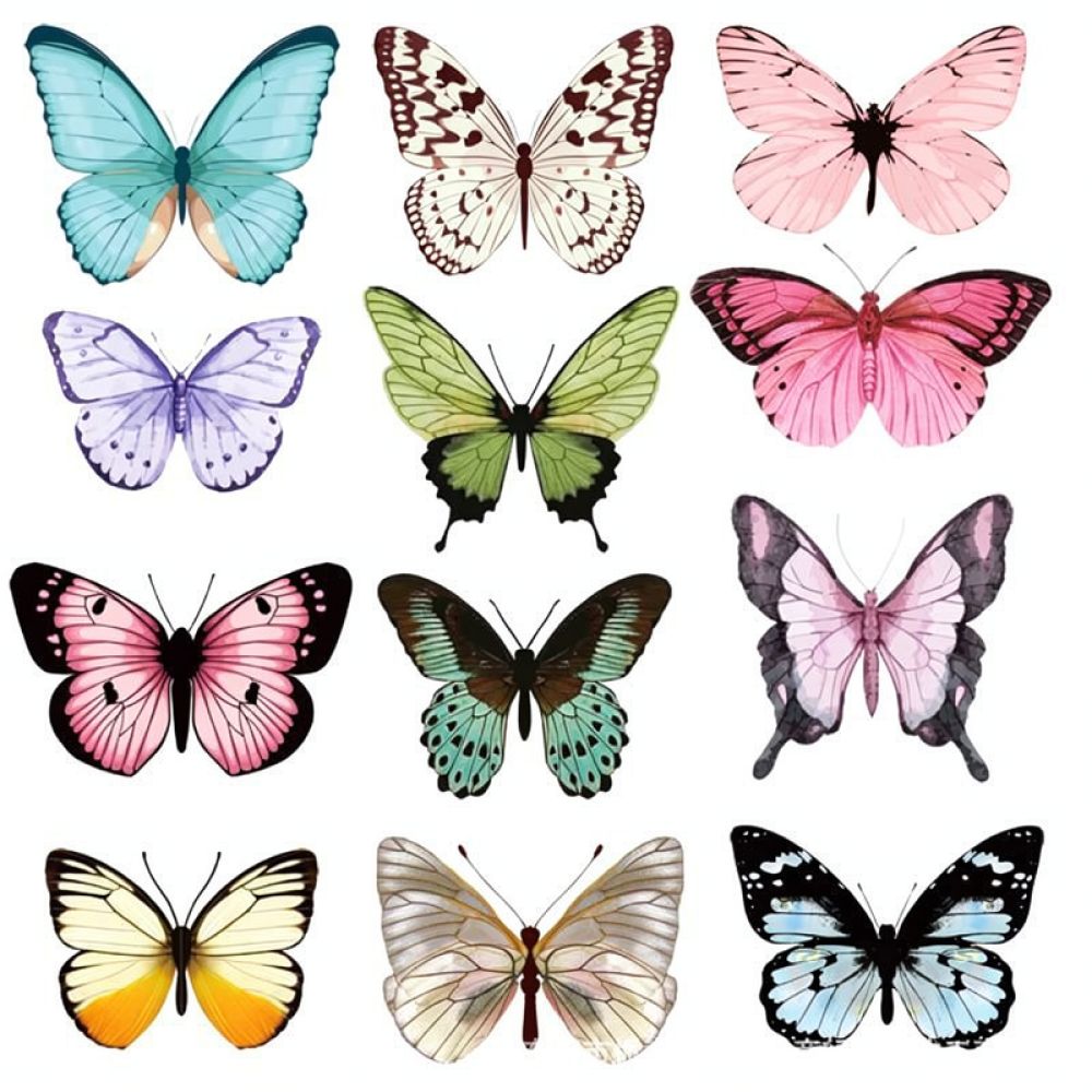 Artificial Butterfly PVC Wall  - Art And Craft For Nursery 评论和价格