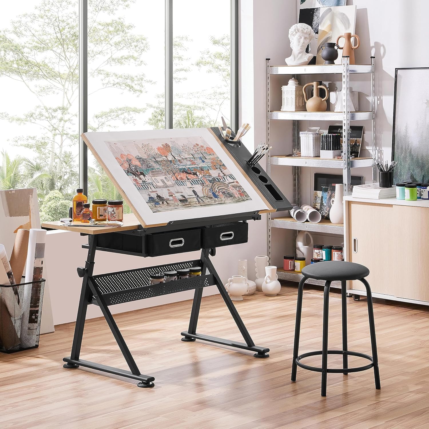 Adjustable Drafting Table Art  - Art & Craft Paper For Kids 评论和价格