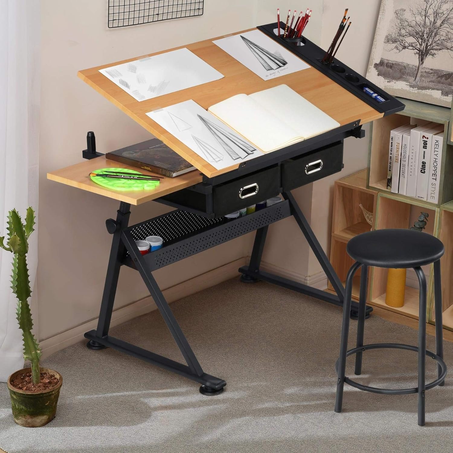 Adjustable Drafting Table Art  - Art & Craft Paper For Kids 评论和价格