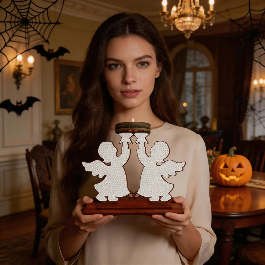 kid candle holder Halloween ho - Art Craft Kit 评论和价格