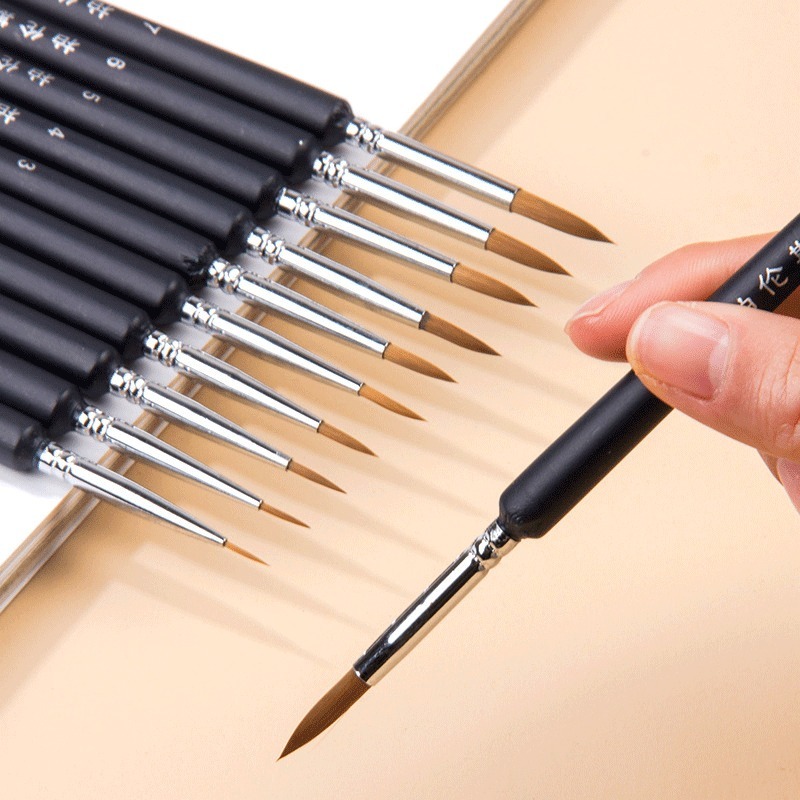 Fine Detail Paint Brush Hook L - Gouache Paint Set 评论和价格
