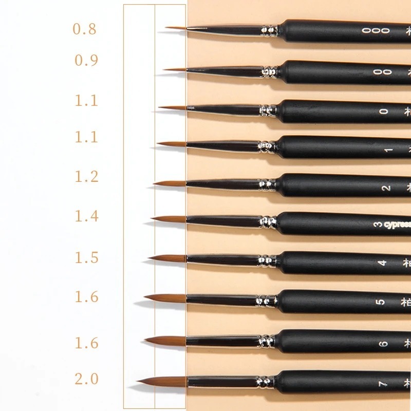 Fine Detail Paint Brush Hook L - Gouache Paint Set 评论和价格