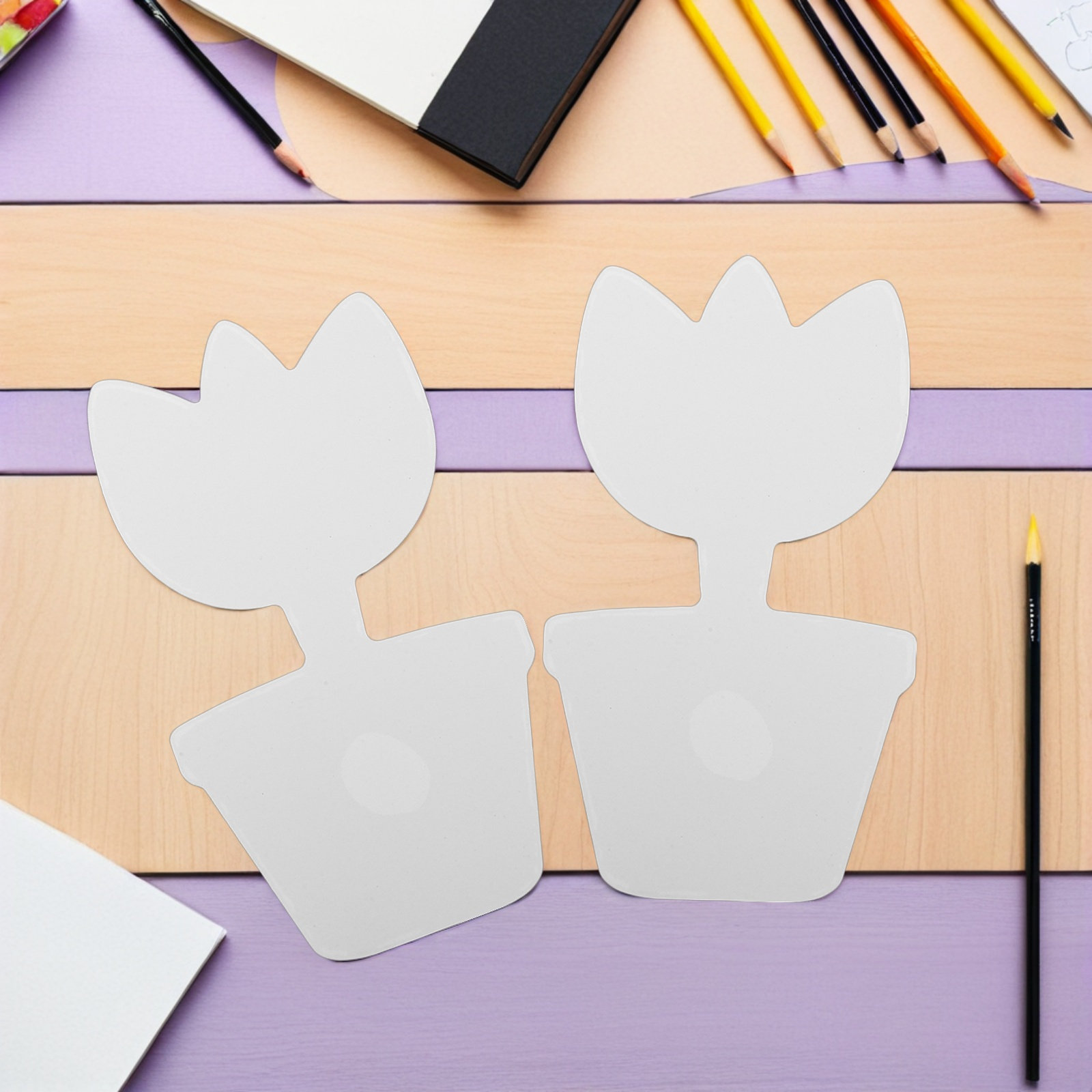 20Pcs Blank Cardboard Flower P - Art Craft Cardboard 评论和价格