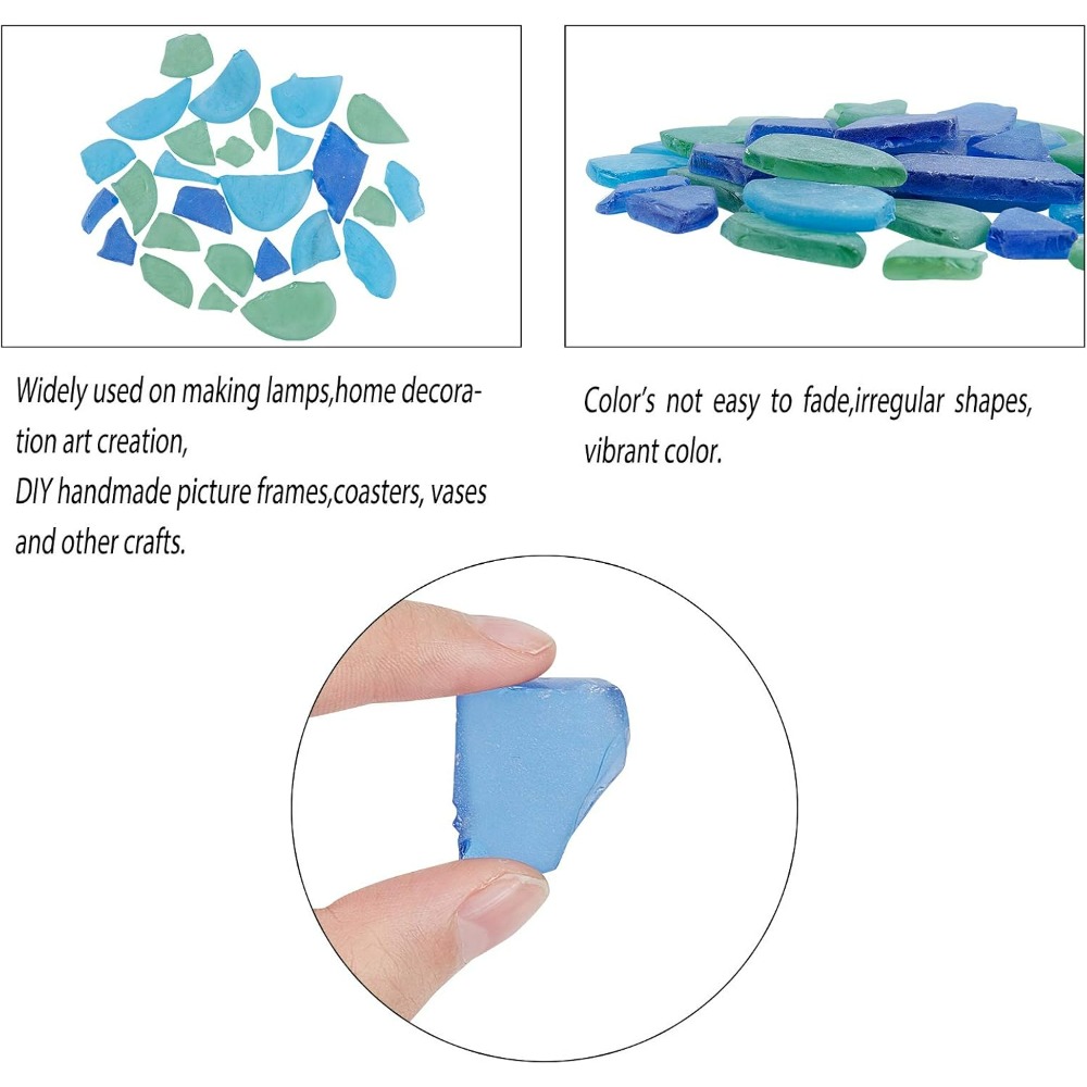 3 Colors Glass Cobalt Blue Aqu - Art Craft Kit 评论和价格
