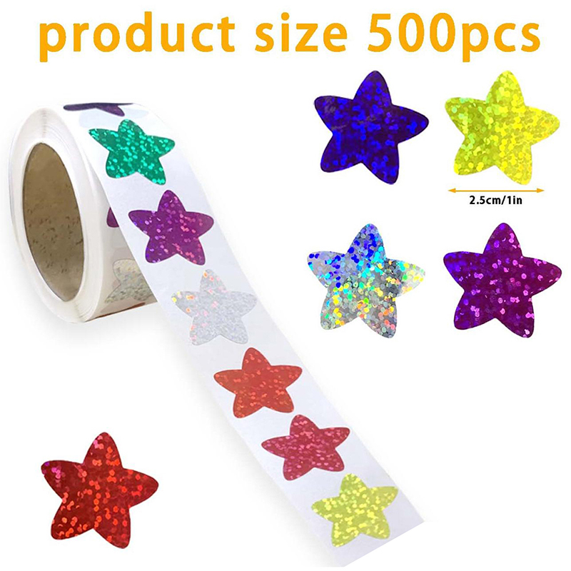 500Pcs/Roll Colorful Star Stic - School Of Art X Craft 评论和价格
