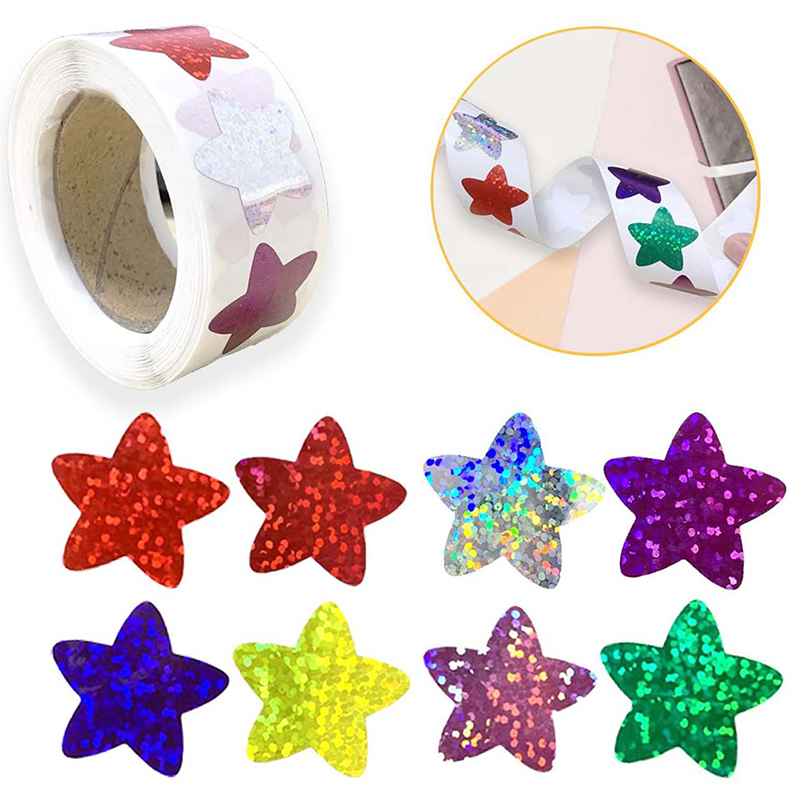500Pcs/Roll Colorful Star Stic - School Of Art X Craft 评论和价格