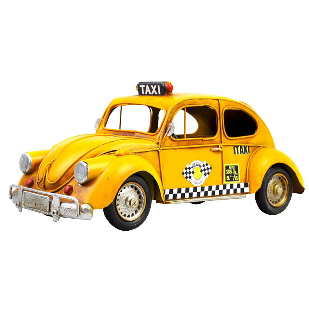Metal Taxi Car Model Vintage T - Art Craft Bar 评论和价格