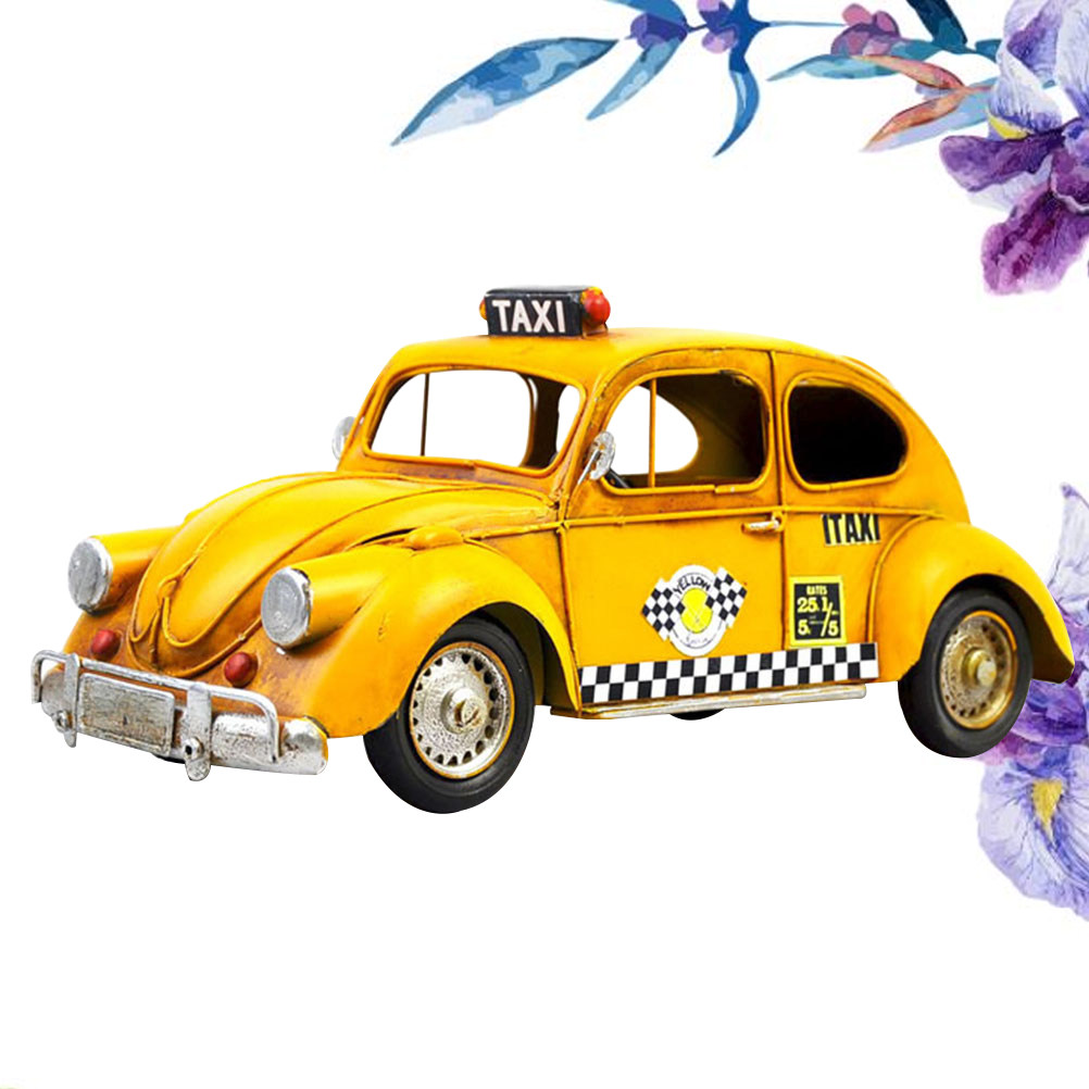Metal Taxi Car Model Vintage T - Art Craft Bar 评论和价格
