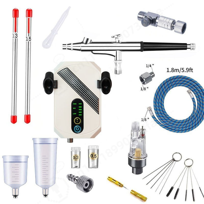 Mini Airbrush Compressor Kit,  - Art Craft Kit 评论和价格