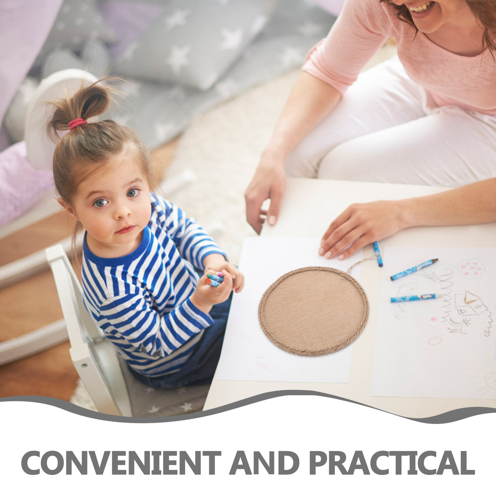 4Pcs Burlap Canvas for Paintin - Art And Craft For Nursery 评论和价格