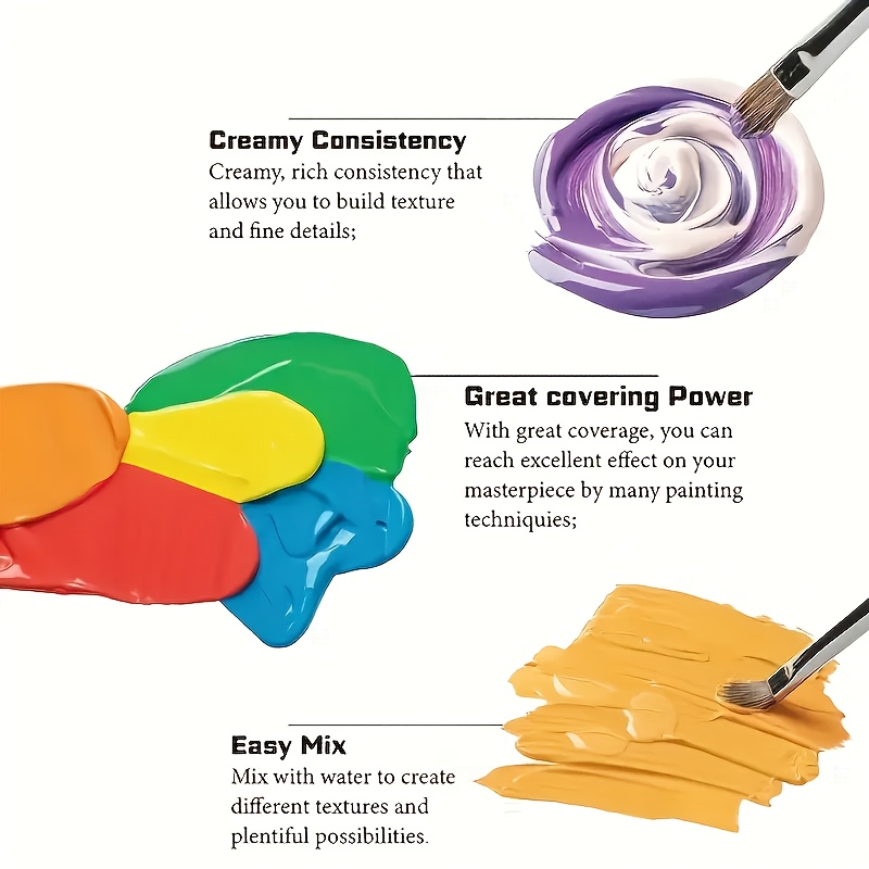 Gouache Paint Set - Artist Gra - Gouache Paint Set 评论和价格