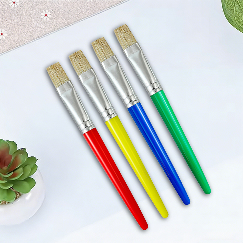 4PCS Colorful Handle Flat Pain - Gouache Paint Set 评论和价格