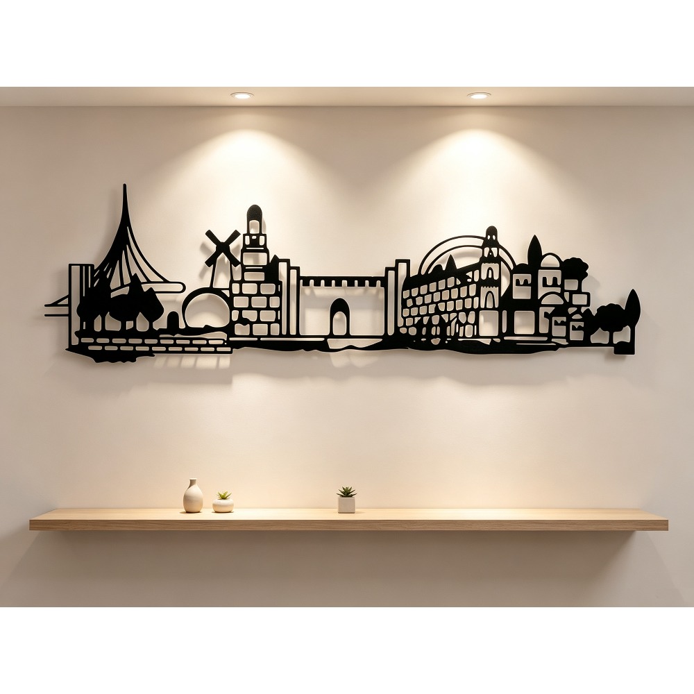 CIFBUY Metal Wall Art Jerusale - Art & Craft Paper For Kids 评论和价格