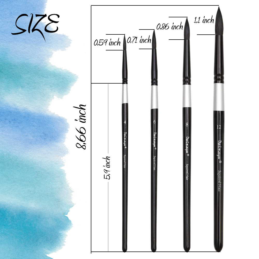 Dainayw Professional 4Pcs Roun - Gouache Paint Set 评论和价格