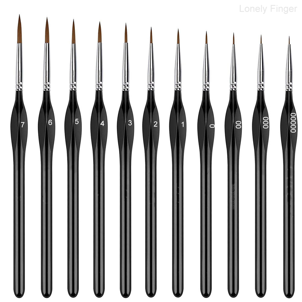 Miniature Dry Paint Brush Set, - Gouache Paint Set 评论和价格