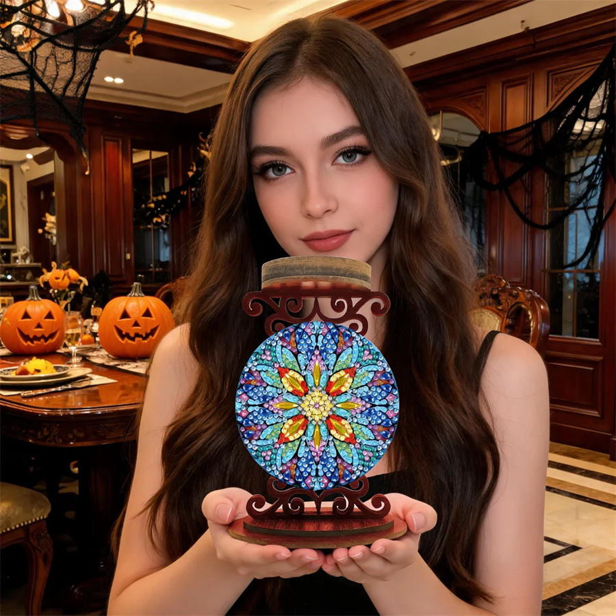 Flower candle holder Halloween - Art Craft Kit 评论和价格