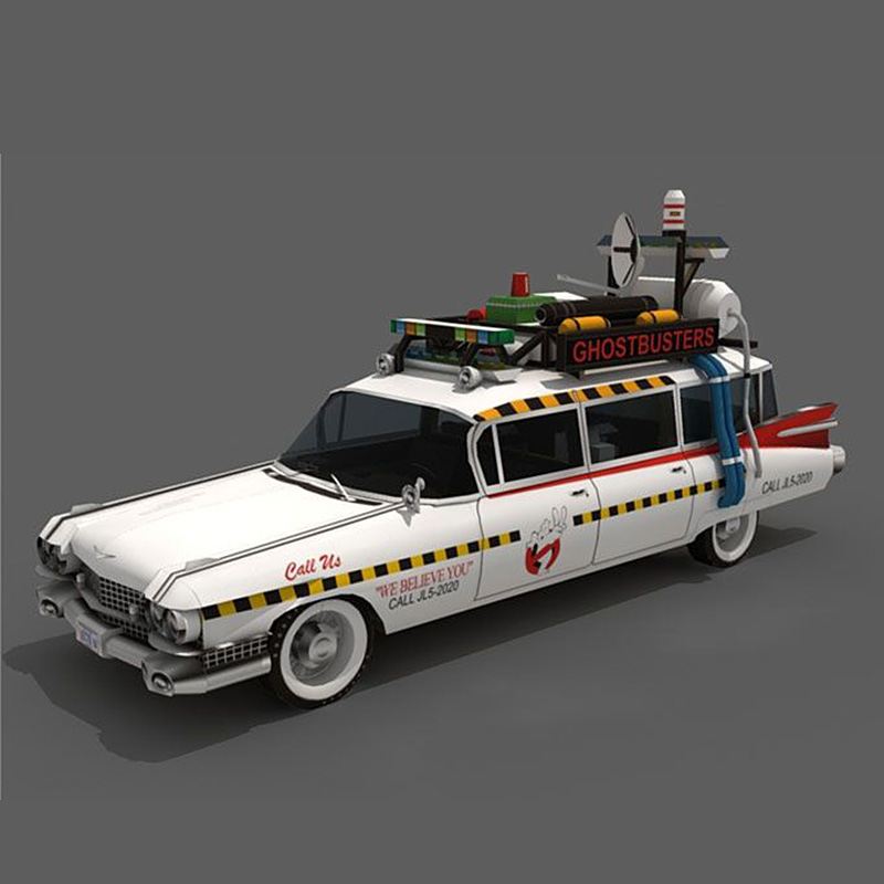 Ghostbusters Car Ecto-1A 1:20  - Art Craft Cardboard 评论和价格