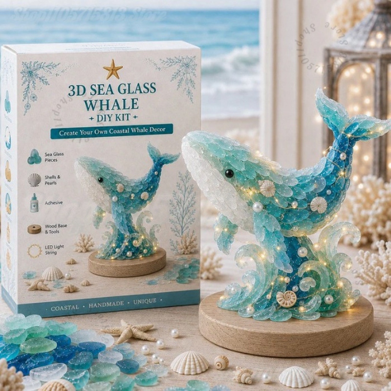 Christmas DIY Sea Glass Craft  - Art Craft Kit 评论和价格