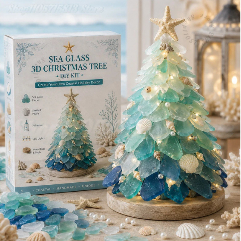 Christmas DIY Sea Glass Craft  - Art Craft Kit 评论和价格
