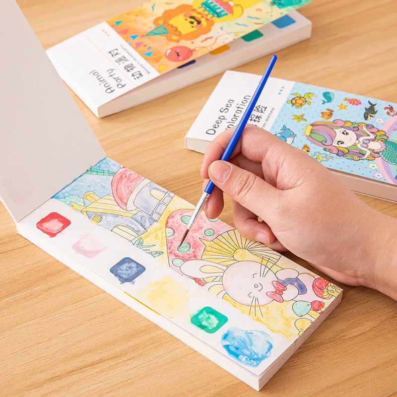 20 Pages Portable Watercolor P - Gouache Paint Set 评论和价格