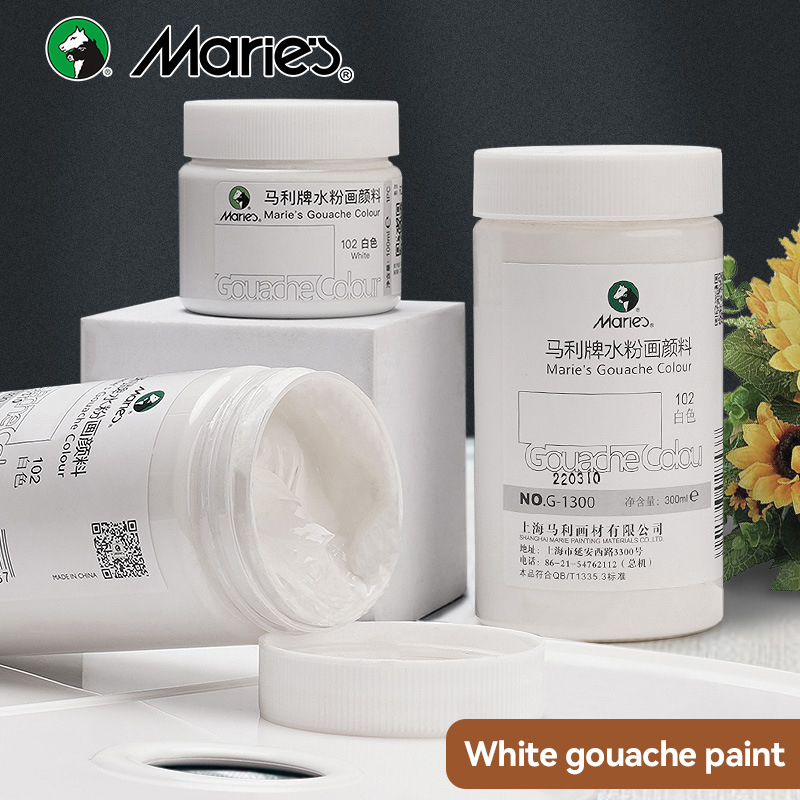 White Gouache Paint 100ml/300m - Gouache Paint Set 评论和价格