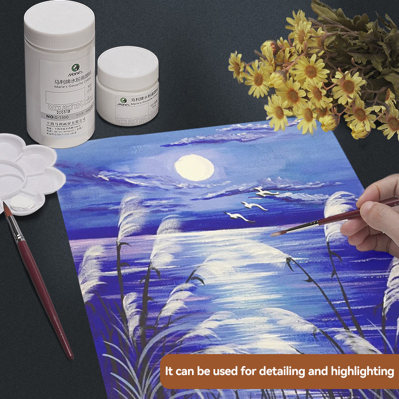 White Gouache Paint 100ml/300m - Gouache Paint Set 评论和价格