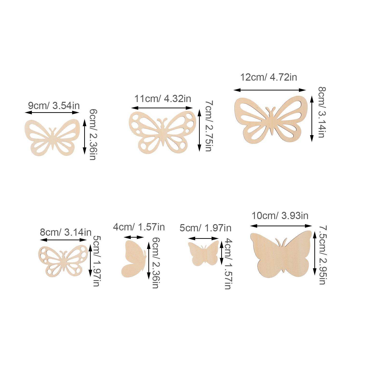 16Pcs Butterfly Wall Art Unfin - Art And Craft For Nursery 评论和价格
