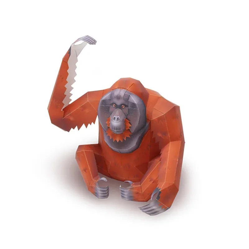 Orangutan Gorilla Origami Art  - Art Craft Cardboard 评论和价格