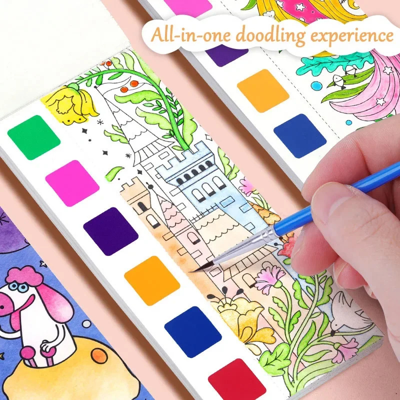 Portable Watercolor Book Set - - Gouache Paint Set 评论和价格