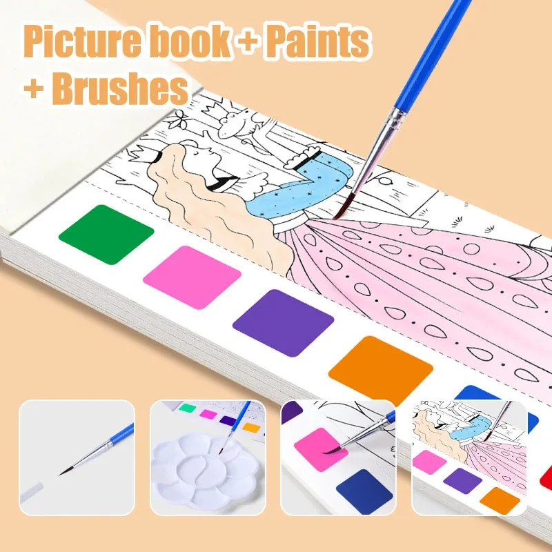 Portable Watercolor Book Set - - Gouache Paint Set 评论和价格