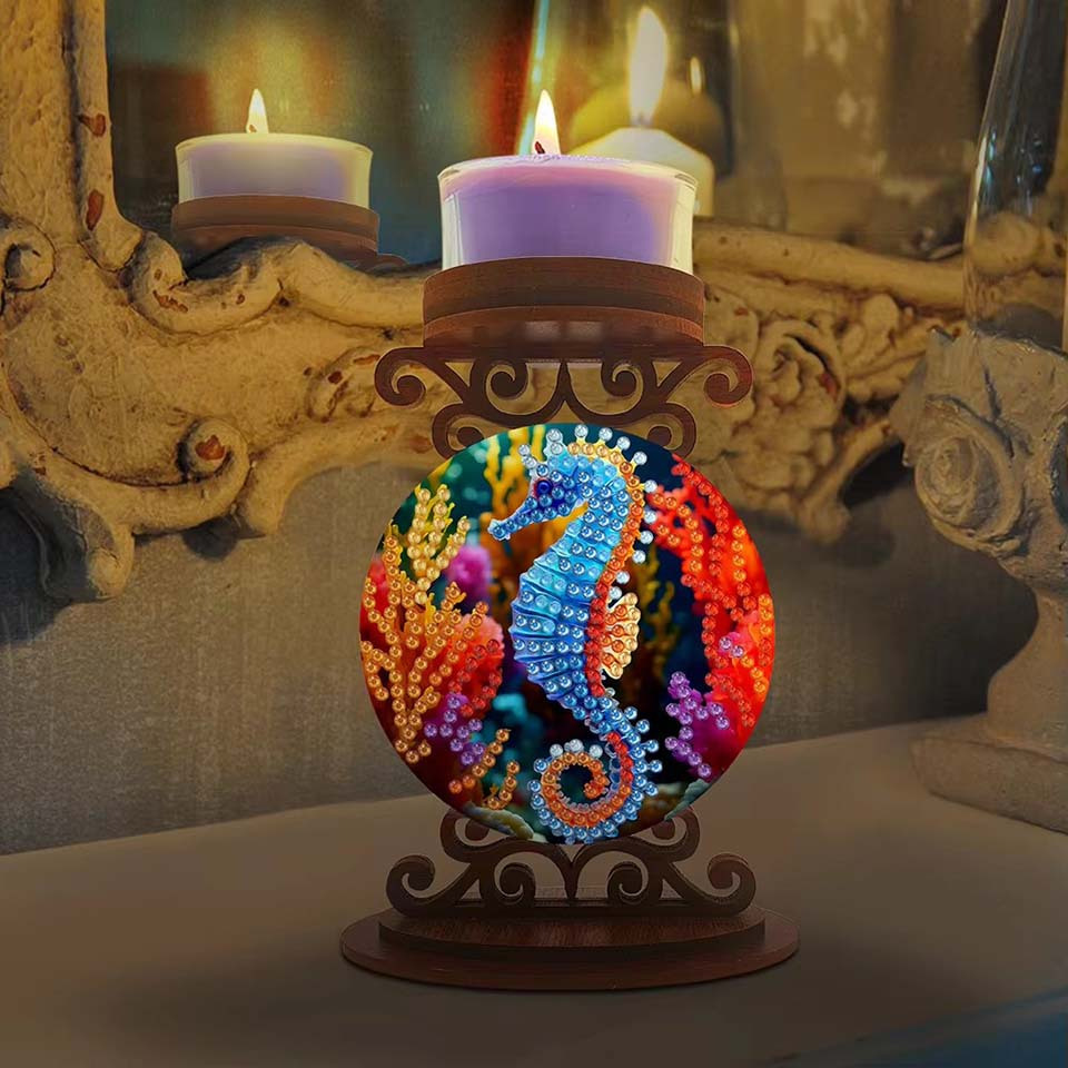 Seahorse candle holder Hallowe - Art Craft Kit 评论和价格