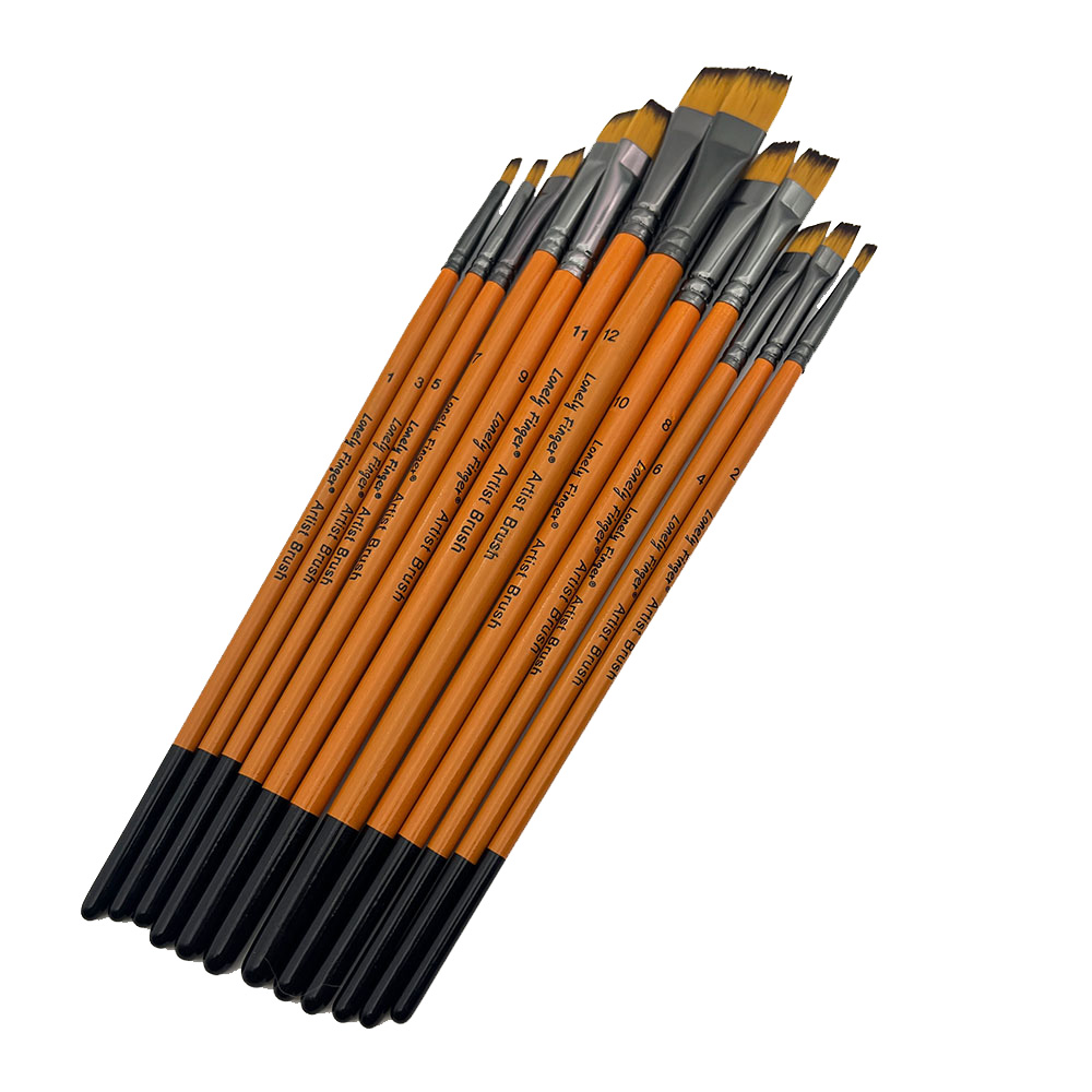Angular Paint Brushes, 12Pcs O - Gouache Paint Set 评论和价格