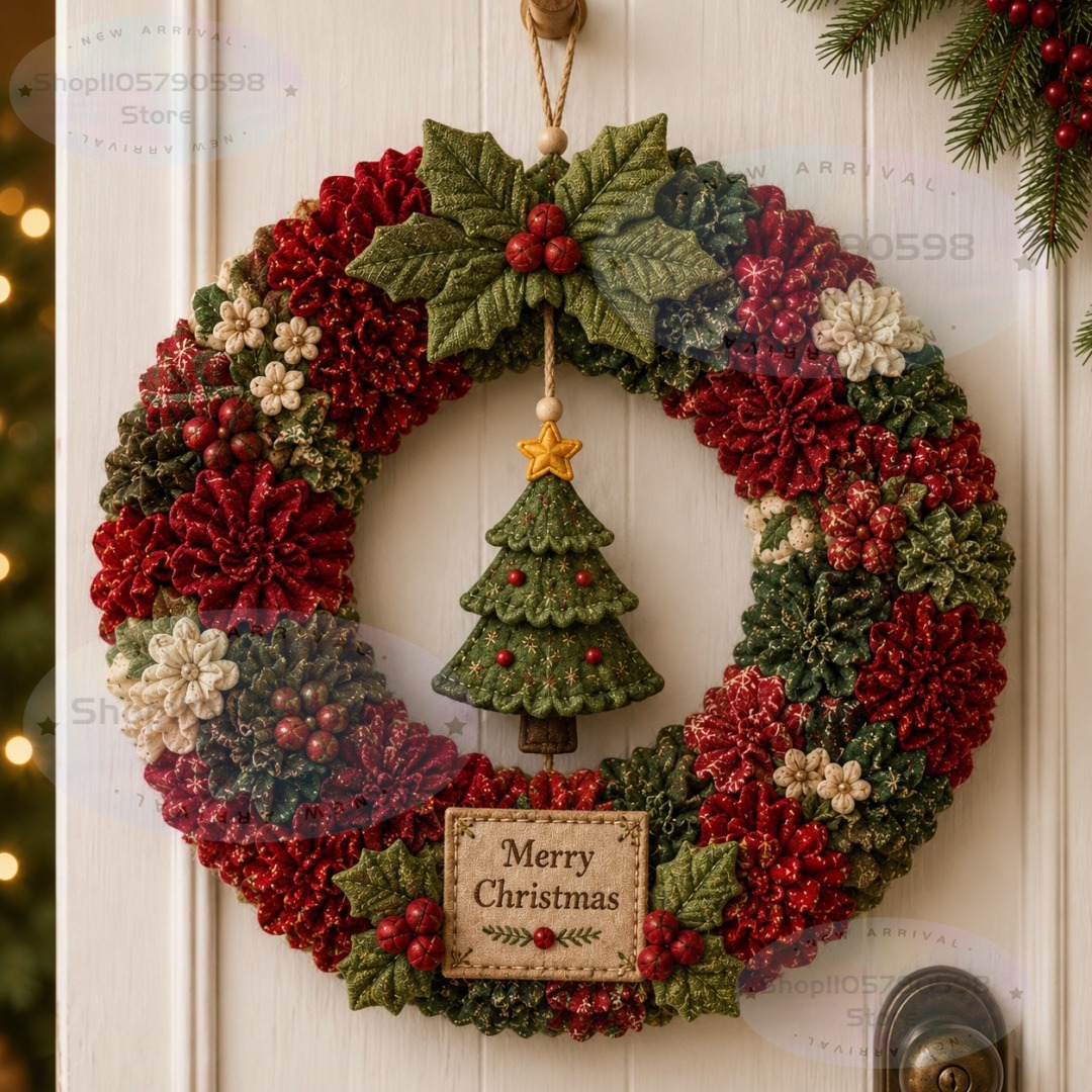 3D Fabric Poke Wreath DIY Kit, - Art Craft Kit 评论和价格