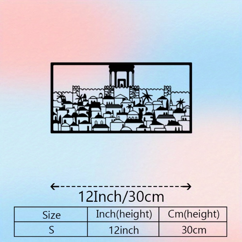 CIFBUY Metal Wall Art Jerusale - Art & Craft Paper For Kids 评论和价格