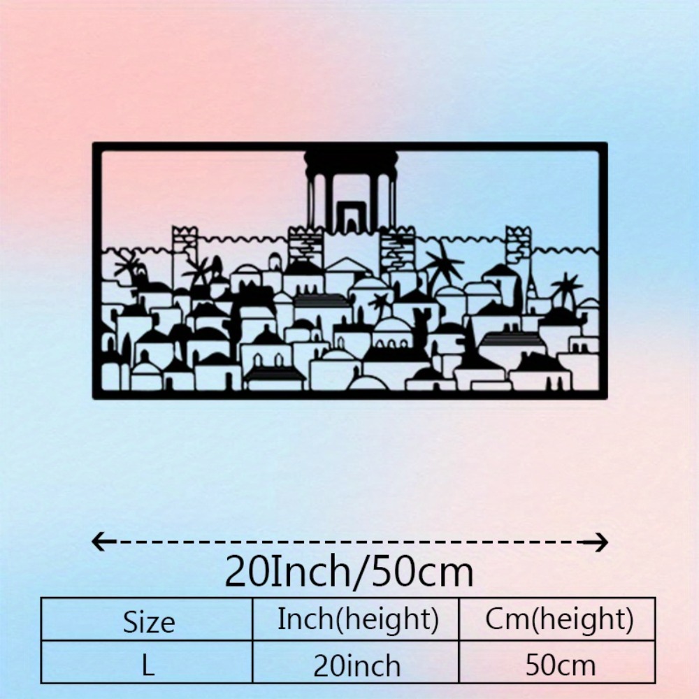 CIFBUY Metal Wall Art Jerusale - Art & Craft Paper For Kids 评论和价格