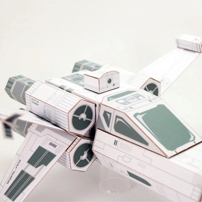 X-WING Fighter White Paper Mod - Art Craft Cardboard 评论和价格