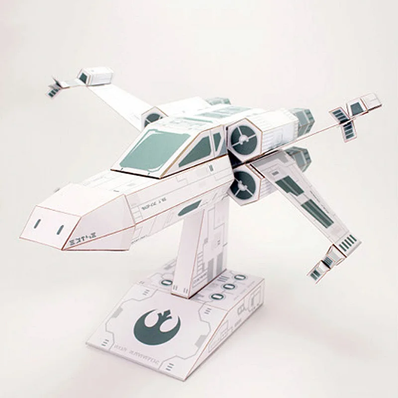 X-WING Fighter White Paper Mod - Art Craft Cardboard 评论和价格