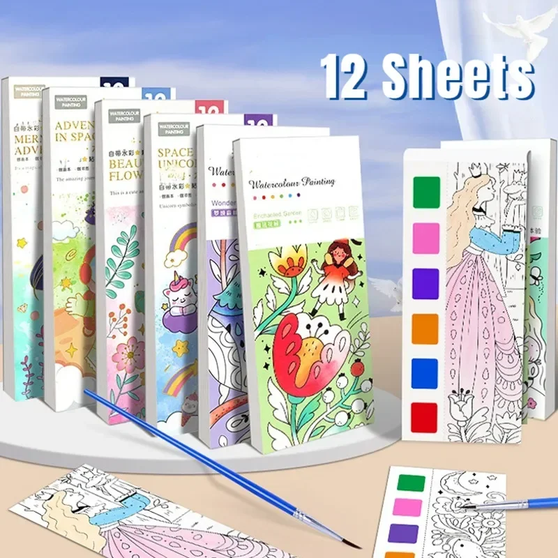 Kids Portable Watercolor Paint - Gouache Paint Set 评论和价格