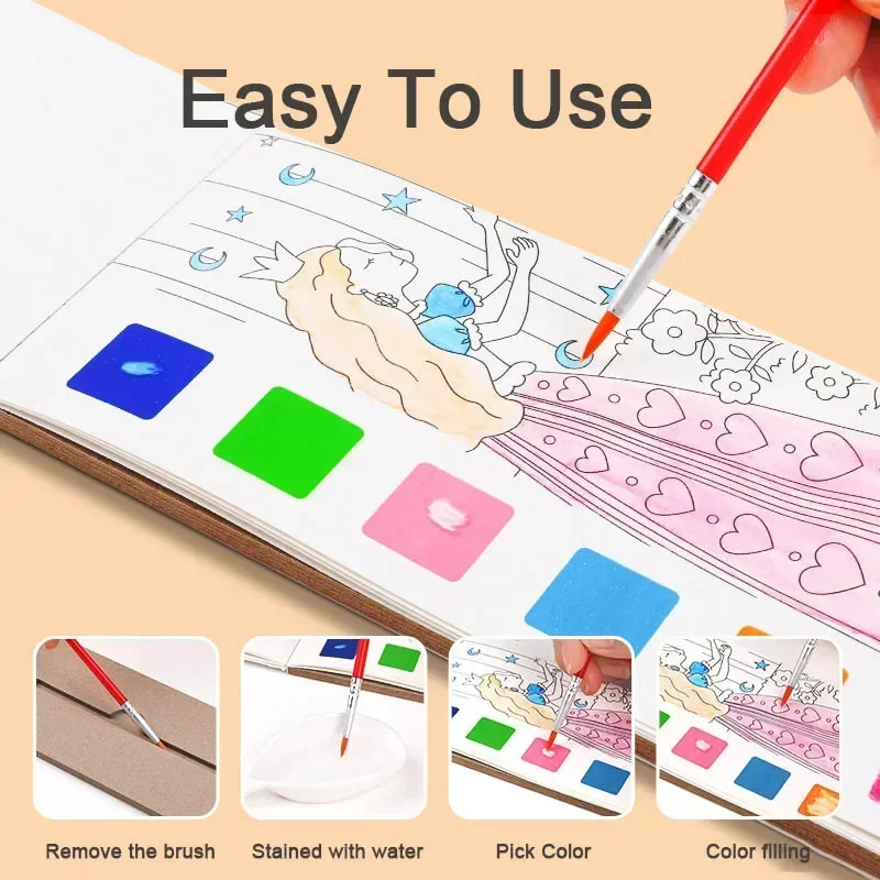 Kids Portable Watercolor Paint - Gouache Paint Set 评论和价格